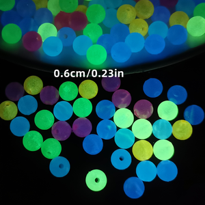 500g/Beutel Nachtleuchtende Acrylperlen für DIY Schmuckherstellung Armband Halskette Schlüsselanhänger Zubehör Handgemachte Materialien - Product Image 5