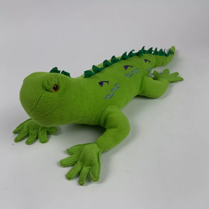 Venta al por mayor 2025 nueva llegada <span class=keywords><strong>verde</strong></span> <span class=keywords><strong>Iguana</strong></span> lagarto suave peluche Animal de peluche súper suave con técnica bordada de relleno de algodón PP - Product Image 4