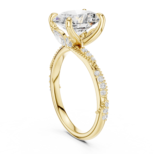 Bague en or élégante avec diamant de laboratoire certifié IGI pour femme, bijoux fins de luxe, cadeau de fiançailles, de promesse ou d'anniversaire - Product Image 5