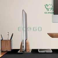 Support portable pour ordinateur portable en bois de noyer, réglable, vertical, pour ordinateur portable