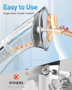 Herramienta Eléctrica para Remover Cera de Oídos, Dispositivo de Limpieza de Oídos con Sistema de Separación de Agua para Cuidado Personal - Product Image 4