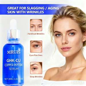 Serum perawatan kulit Peptida tembaga biru, dengan ghk-cu rumput laut Vitamin C tubuh lidah buaya Anti Keriput melembabkan - Product Image 5
