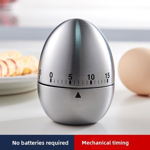 Cross-biên Giới thép không gỉ bếp hẹn giờ Kim Loại Cơ khí nhắc nhở đếm ngược tiện ích nhà bếp cho trứng Apple Battery Powered - Product Image 2