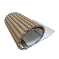 Placage PVC/bois/panneau mural MDF cannelé flexible 3D à peindre
