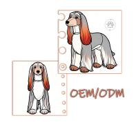 Fabricant OEM ODM d'animaux en peluche, jouet en peluche personnalisable, loup avec sac à dos