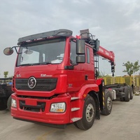 Camion-grue mobile télescopique hydraulique Weichai Shacman de 14 tonnes, nouveau, diesel, boîte de vitesses manuelle, portée de levage 20,5 m