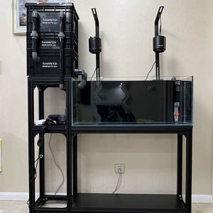 Présentoir à poissons d'<span class=keywords><strong>aquarium</strong></span> en aluminium présentoir à poissons meuble TV Table d'appoint en bois personnalisé support d'<span class=keywords><strong>aquarium</strong></span> Simple - Product Image 2