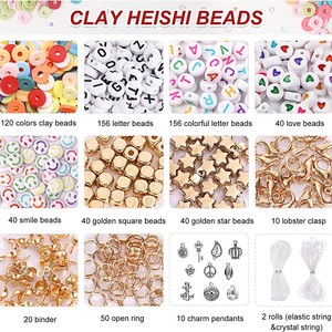 Polymer <b>Clay</b> Bead <b>Set</b> 120 Colors 10160 Pieces DIY Jewelry Making Kit For Children Ages 7-12 - Product Image 2