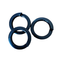 Rondelles de serrage à ressort en acier inoxydable M20 haute résistance, surface oxydée noire, denture externe sphérique, durabilité accrue