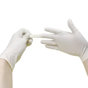 Guantes ltex 63 mm guante de ltex latex handschuhe dental mit puder chirurgischen handschuhen latex mit puder handschuhe latex mit puder