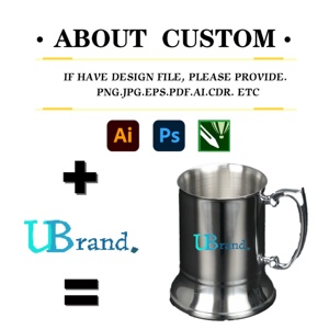 18oz Stainless Steel <b>Insulated</b> Beer <b>Mug</b> with Double Wall Design Premium Cold Drink Glass with Sleek Look for Bars and Home Use - Product Image 2