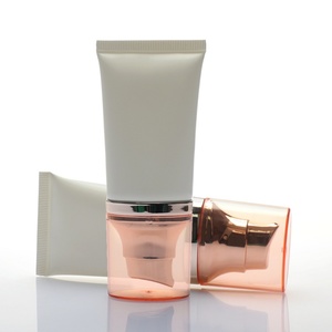 Custom 50ml-200ml White Soft Plastic Tube for <b>Sunscreen</b> BB Cream Transparent Lip Cosmetics Packaging Facecleaner Squeeze Plastic - Product Image 3