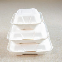 Avec diviseur Récipients pour la préparation des repas Récipients pour aliments Biodégradable Entièrement dégradable Papier jetable Pliable CLASSIC Rectangle