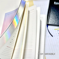 Protège-cahier portable en cuir PU de qualité supérieure avec bords vaporisés à la feuille holographique laser, design créatif pour journal (formats A5/A6)
