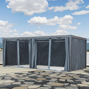 ซุ้มอลูมิเนียมอัลลอยด์พับเก็บได้หลังคาเฟอร์นิเจอร์กลางแจ้งกันสาดสำหรับบังแดดและฝนลานระเบียงหลังคาซุ้มซุ้มศาลา - Product Image 1