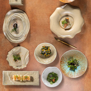 Plateau à sushi créatif pour restaurant 6 ''11.5'' Plats et assiettes en céramique <span class=keywords><strong>de</strong></span> roche en porcelaine Plateaux à gâteaux oblongs pour la gastronomie - Product Image 6