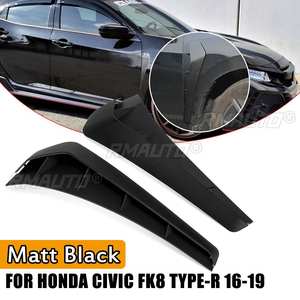 2 autocollants 3D ABS de style FK8 V2 pour garniture de couvercle d'aile d'aération de garde-boue pour Honda Civic 10ème génération 2016 2017 2018 - Product Image 1