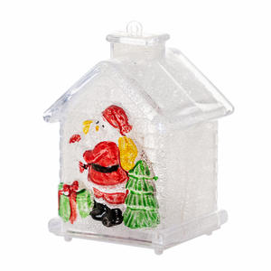 Adornos de Navidad de tamaño personalizado hechos a mano, casa pequeña brillante de alta calidad, regalos para fiesta, uso doméstico, accesorios de Navidad elegantes - Product Image 5