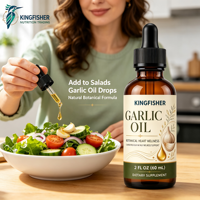 Extrait d'ail en gouttes OEM ODM, formule liquide haute pureté pour le soutien immunitaire, supplément d'huile d'ail en vrac sous marque privée