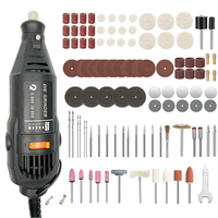 Perceuse Électrique Rotative à Vitesse Réglable 130W pour Bricolage, Outil Électrique Portatif, Perceuse Miniature 110V 220V, 125 Pièces, Vente en Gros