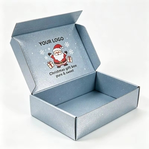 Boîtes en papier pour friandises et biscuits <span class=keywords><strong>de</strong></span> Noël, design maison <span class=keywords><strong>de</strong></span> fêtes, emballage cadeau pour collations et bonbons - Product Image 2