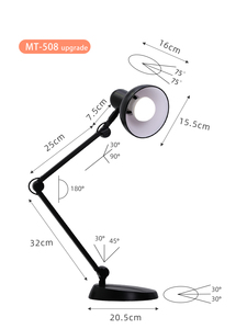Kẹp Hợp Kim Nhôm Kẹp Đèn Đọc Sách Đèn Bàn Gấp Đổi Mới Theo Nhà Máy Đèn Đọc Sách Chất Lượng Cao Với Góc Điều Chỉnh Được - Product Image 6