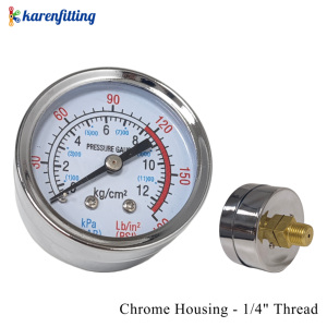Vacuum Manometer <b>Mini</b> Dial Dual <b>Scale</b> Dial Gauge 1/4" NPT -30HG/0PS Vacuum Pressure Meter 2" Dial Digital Display Gauge - Product Image 6