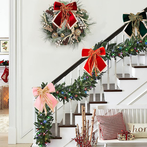 Laço de Veludo Personalizado para Presentes de Natal, Decoração para Árvore de Natal, Guirlanda, Janela, Porta e Casa - Product Image 1