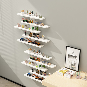 Estante de Almacenamiento de PVC para Pared, Diseño Multicapa, Sin Perforaciones, Hecho a Mano, para Baño - Product Image 2