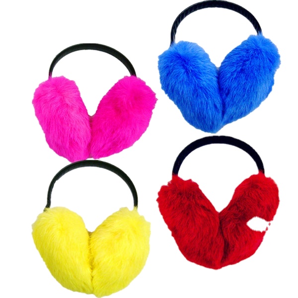 Новые рекламные цветные меховые наушники