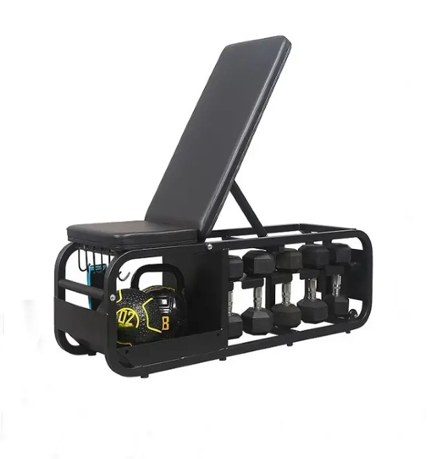 Novo Multi Dumbbell Armazenamento De Peso Sit Up Bench Training Box Ajustável Inclinado Dumbbell Bench