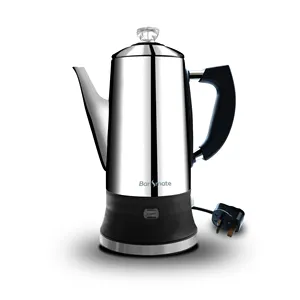 certified keep warm and auto shut-off function stainless steel 304 polishing surface 1700ml Electric Ground coffee percolator