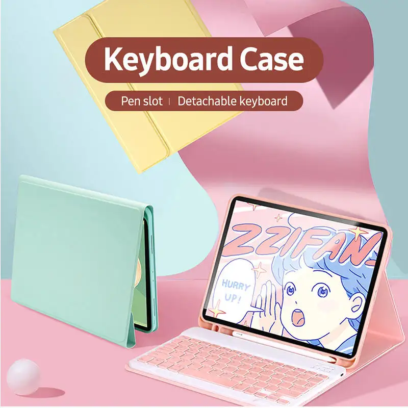 2019 2020 Tablet Case With Keyboard For Apple For iPad Case Wireless Mouse Magic Leather Case & Keyboard