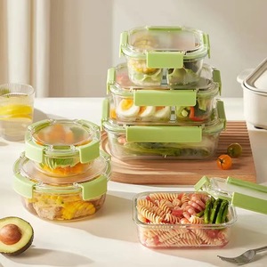 Juego de Recipientes para Llevar Comida Caliente Hokoo, de Vidrio Borosilicato, Libres de BPA, Aptos para Microondas, Lavavajillas y Apilables - Product Image 4