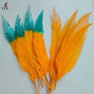 Venta al por mayor de plumas de avestruz coloridas teñidas de plumas de avestruz <span class=keywords><strong>Nandu</strong></span> para vacaciones de fiesta - Product Image 3