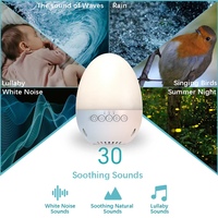 Haut-parleur sans fil portable design œuf, veilleuse, bruit blanc pour les 3 ans et plus, certifié CE/FCC/ROHS, Santé Intelligente