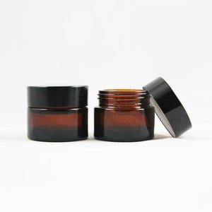 5 Gam 10Ml Hổ Phách Glass Jar Với Nắp Đậy Màu Đen Cao Cấp Sang Trọng Vòng Mỹ Phẩm <span class=keywords><strong>Container</strong></span> Refillable Rỗng Mini Kem Mắt Mặt Kem - Product Image 6