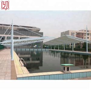 Structure de toit en membrane architecturale en tissu PTFE PVDF, auvent, abri solaire, tente pour piscine - Product Image 6