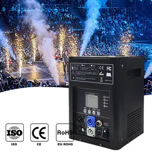 Dj Head Sparkler Party Fireworks Waterfall Fountain Dmx With Flight Case Cold Fire Works Spark Machine For Wedding Stage