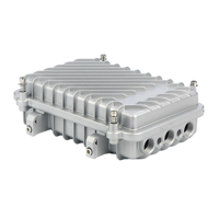Boîtier d'amplificateur de ligne CATV extérieur en aluminium moulé sous pression IP65 étanche