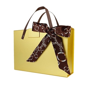 2023 New Design Luxury Clothes Packaging <b>Gift</b> <b>Magnetic</b> Folding <b>Boxes</b> With Custom Ribbon - Product Image 1