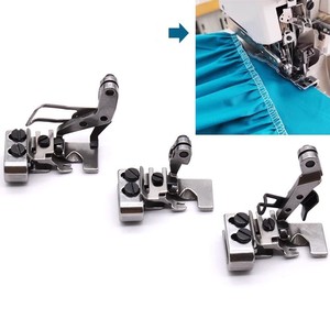 Nuevo pie de arrastre doble para doble pliegue con 4 hilos para dos capas de tela, compatible con overlockers de brazo bajo/medio/alto - Product Image 4