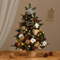 Décorations de Noël DIY : Petits sapins de Noël 45/60CM en PET pour bureau et fenêtre