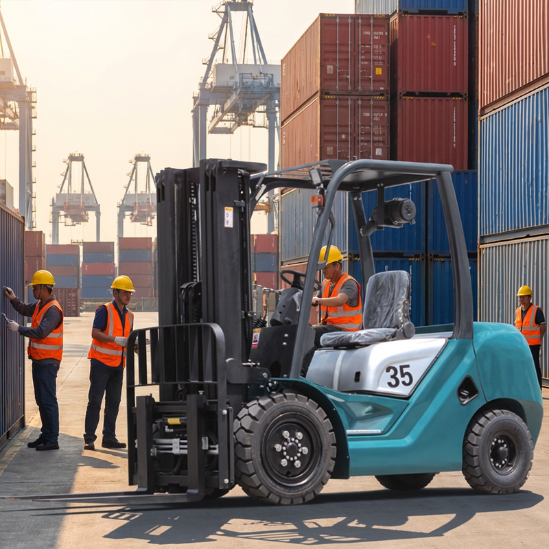 Yuli 3500kg Cushion Tire Small Industrial