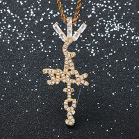 Vente chaude en Europe et en Amérique, marque Travis Factory, pendentif en forme de cactus, lettre, accessoires d'oreille hip-hop