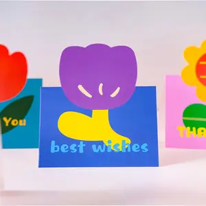 Customized Cute Printed 'Happy Mother's Day' Envelopes Offset Printed 'Thank You' Paper Messages Greeting Cards