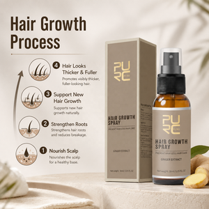 Spray <span class=keywords><strong>de</strong></span> croissance capillaire rapide à formule 100% végétale, sérum <span class=keywords><strong>de</strong></span> repousse capillaire végétalien au gingembre, fabricant OEM <span class=keywords><strong>de</strong></span> sérum capillaire en spray - Product Image 4