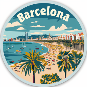 Imán de nevera de madera <span class=keywords><strong>Barcelona</strong></span> personalizado decoración del hogar imán de nevera pegatina imán de nevera recuerdos - Product Image 4