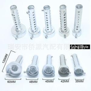 Scooter Exhaust Pipe Muffler Resonator Stainless Steel Silver For Retrofit Upgrade - Product Image 3