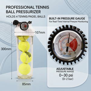 <span class=keywords><strong>Presurizador</strong></span> de <span class=keywords><strong>Pelotas</strong></span> de Tenis y Pádel de 0-30 PSI con Manómetro y Bomba de Inflado, Restaura el Rebote de la Pelota, Logotipo Personalizado, Venta al Por Mayor, Nuevo Diseño - Product Image 4